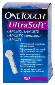 Ланцеты OneTouch UltraSoft №100